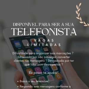 Disponibilidade para Telefonista, Lisboa escorts